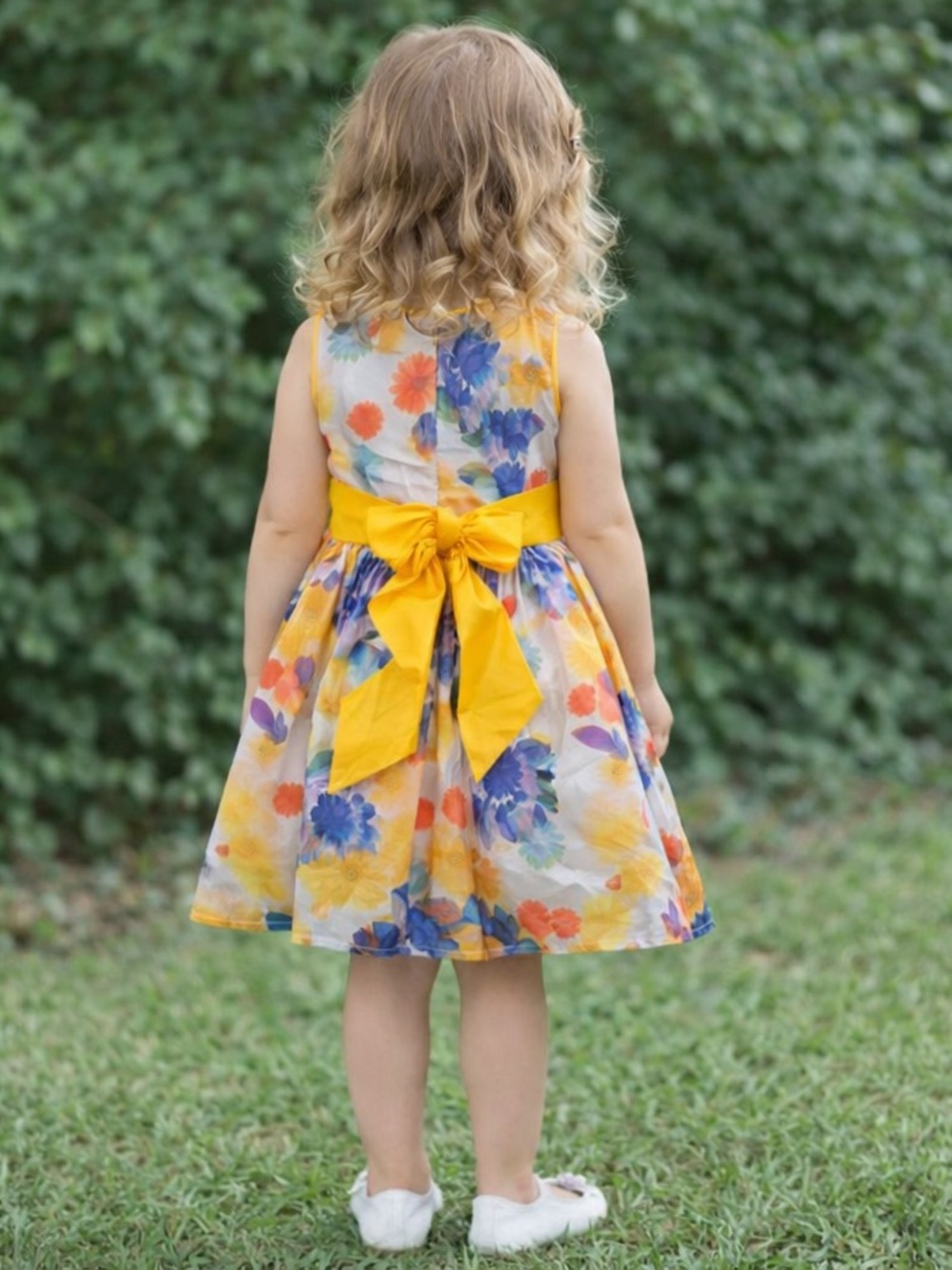Dorissa Toddler Floral Dress 24M NWT | Bright Summer Party Dress with Sash - Picture 6 of 11